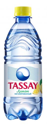Тассай (TASSAY) 0,5 л. минеральная со вкусом лимона без газа ПЭТ (12шт) - основное фото